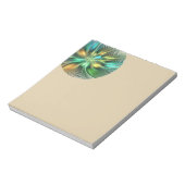 Colorful Fantasy Modern Abstract Flower Fractal Notitieblok (Gedraaid)