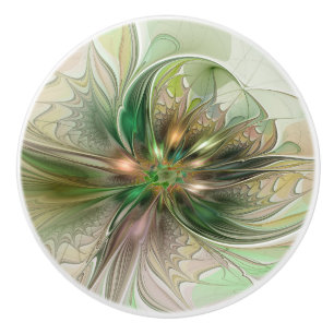 Colorful Fantasy Modern Abstract Fractal Keramische Knop