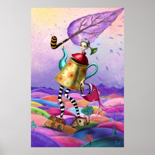 Colorful Fantasy Poster Print (Devant)