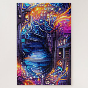 Colorful Fantasy Stairway Jigzaag Puzzle Legpuzzel