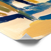 Colorful Fauvist Chichen Itza Pyramid Art Poster (Hoek)