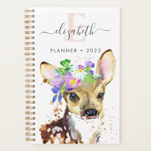 Colorful Fawn Spiral Photo Planner (Voorkant)