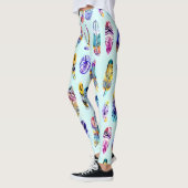 Colorful Feather Pattern Leggings (Links)