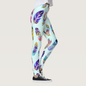 Colorful Feather Pattern Leggings (Rechts)