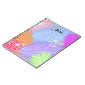 Colorful Feathers met naam, Notitieboek (Linkerzijde)