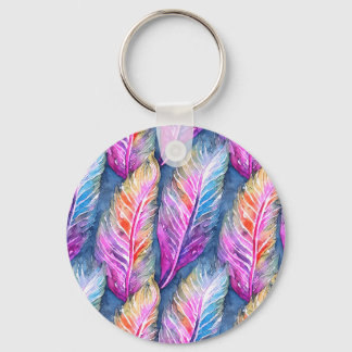 Colorful Feathers Sleutelhanger