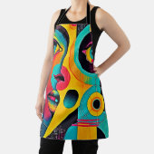 Colorful Feelings: Abstract Face Schort (Insitu)