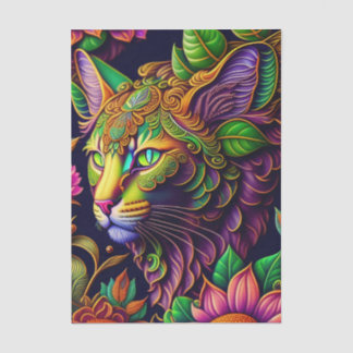 Colorful Feline Tissuepapier