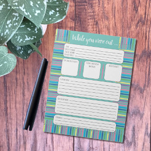 Colorful Felt Pens Substitution Teacher Form Notit Notitieblok