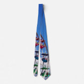 Colorful Ferris Wheel Stropdas (Achterkant)