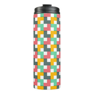 Colorful Festive Geometric Shaptern Thermosbeker