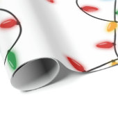 Colorful Festive kerstlampje Cadeaupapier (Rol Hoek)