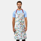 Colorful Festive kerstlampje Schort (Gedragen)