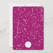 Colorful Festive Star Élégant Invitation de fête d (Dos)