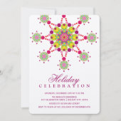 Colorful Festive Star Élégant Invitation de fête d (Devant)