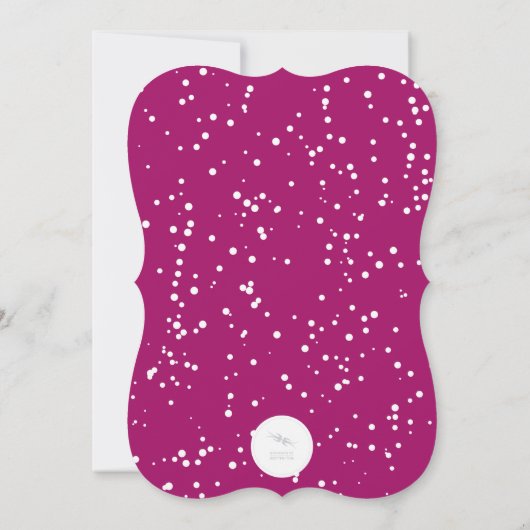 Colorful Festive Star Moderne Fête Invitation (Dos)