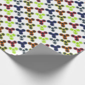 Colorful Fidget Spinner Collectie Cadeaupapier (Hoek)