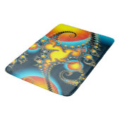 Colorful Fiery Fractal Monogram Badmat (Gekanteld)