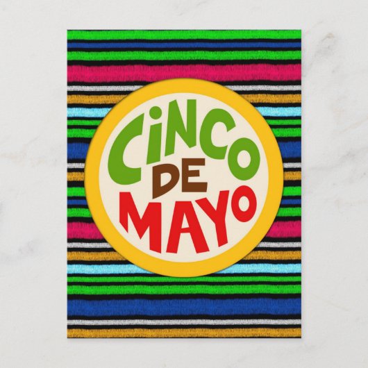 Colorful Fiesta Cinco De Mayo Briefkaart (Voorkant)