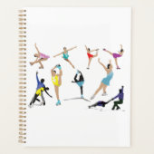 Colorful Figure Skating Ice Skaters in Motion (Devant)