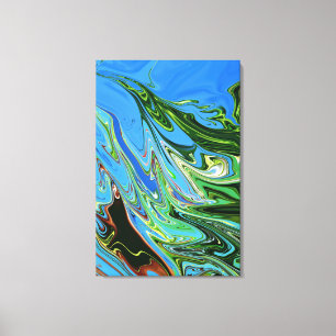 Colorful Fine Art Beste abstracte meesterwerk Canvas Afdruk