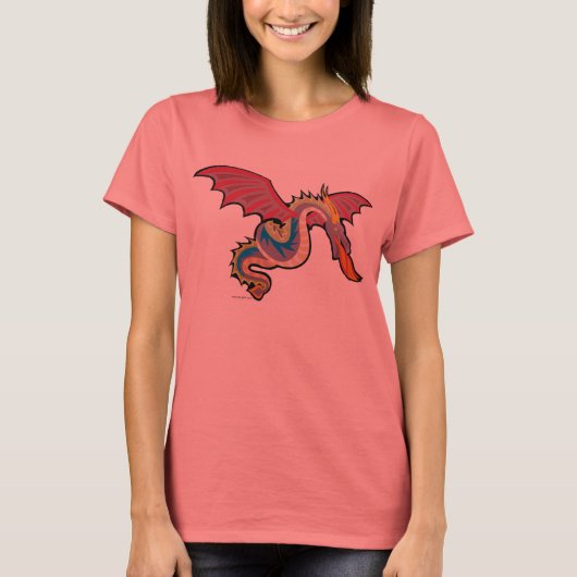 Colorful Fire-Breathing Dragon T-shirt (Voorkant)