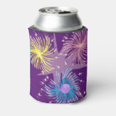 Colorful Fireworks Happy 4th Koelbox Blikjeskoeler (Blikje Achterkant)