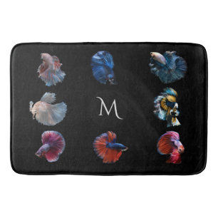 Colorful Fish aangepaste monogram badmatten