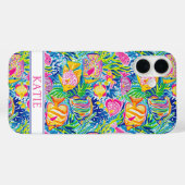Colorful Fish Monogrammed Case-Mate iPhone Case (Achterkant (horizontaal))