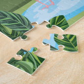 Colorful Flamingos Legpuzzel (Zijkant)