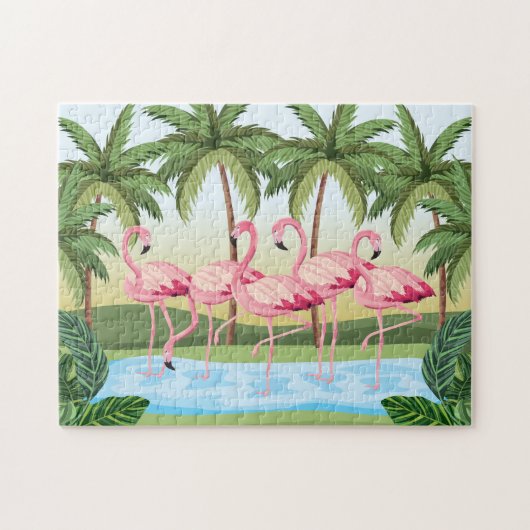 Colorful Flamingos Legpuzzel (Horizontaal)