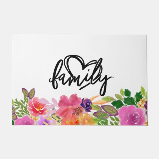Colorful Floral Bouquet Deurmat (Voorkant)