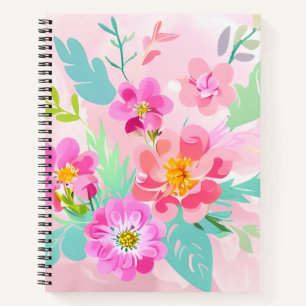 Colorful Floral Bouquet Notitieboek