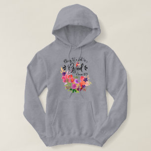 Colorful Floral Bouquet Romeinen 12:9 Hoodie
