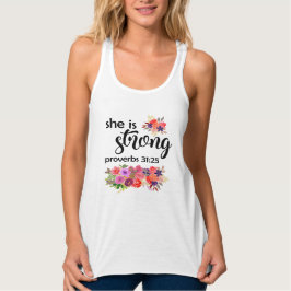 Colorful Floral Bouquet | Zij is sterk Tanktop