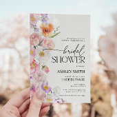 Colorful Floral Bridal Shower Uitnodiging