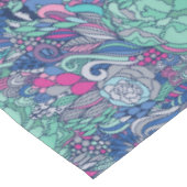 Colorful Floral Doodle Pattern Tafelkleed (Gekanteld)