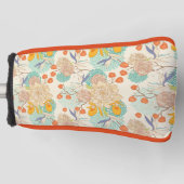 Colorful Floral Garden Pattern Golfheadcover (Voorkant)