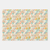 Colorful Floral Garden Pattern Inpakpapier Vel (Voorkant 2)