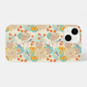 Colorful Floral Garden Pattern iPhone Hoesje (Achterkant horizontaal)