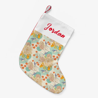 Colorful Floral Garden Pattern Kleine Kerstsok