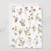 Colorful Floral Graduation Faire-part (Dos)