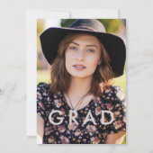 Colorful Floral Graduation Party Invitation (Dos)