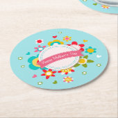 Colorful Floral Happy Moederdag | ONDERZETTER (Gebogen)