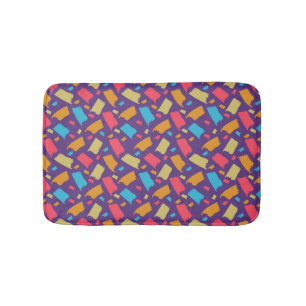 Colorful Floral Pattern Badmat