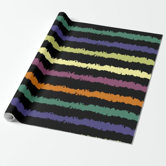 Colorful Floral Pattern Cadeaupapier (Uitgerold)