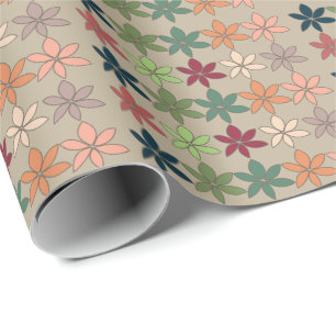Colorful Floral Pattern Cadeaupapier