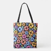Colorful Floral Pattern Draagtas (Achterkant)