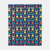 Colorful Floral Pattern Fleece Deken (Voorkant)
