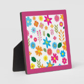 COLORFUL FLORAL PATTERN FOTOPLAAT (Voorkant)